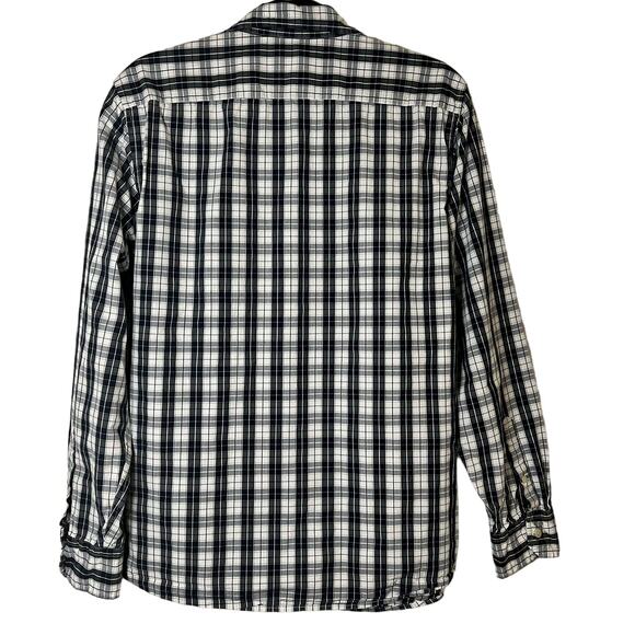 American Eagle Mens Shirt Size Large Vintage Fit Blue Plaid Button Down Logo - Picture 2 of 9